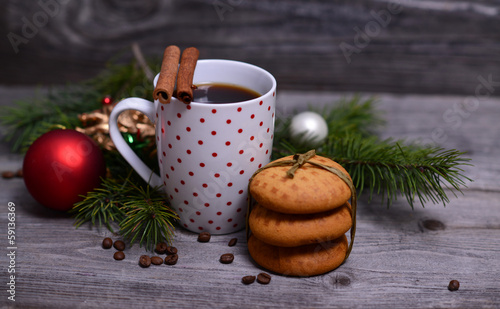 Coffee and cookies for Christmas morning