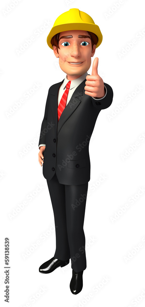 Young Boss with thumb up Young Boss with thumb up