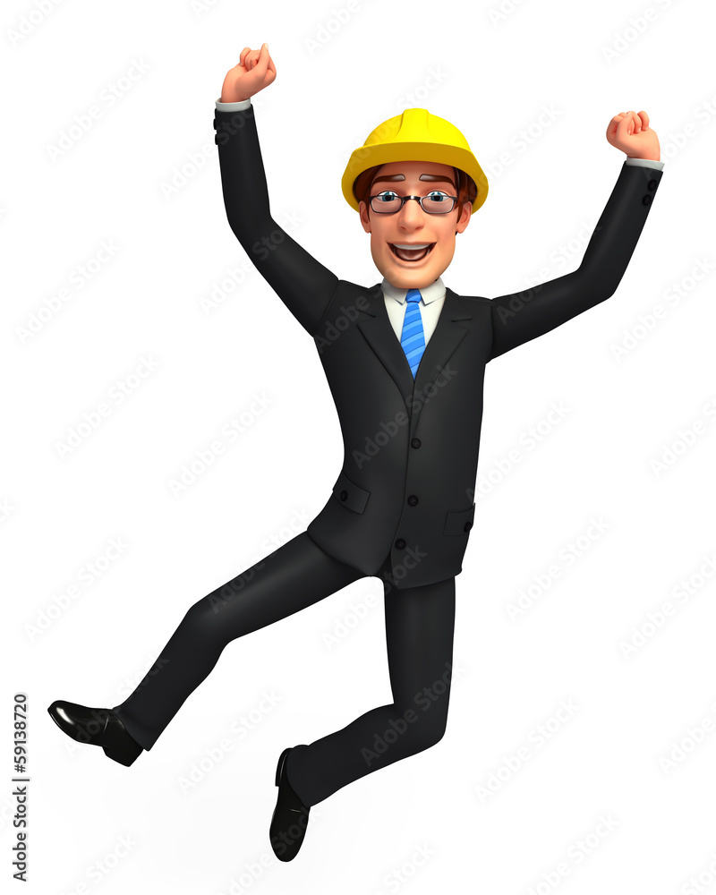Business man is jumping Business man is jumping