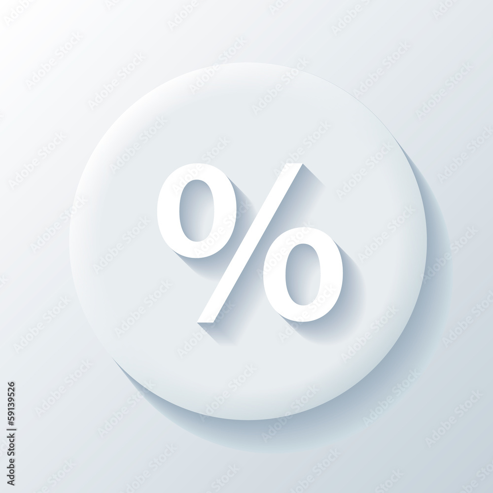 Percent paper icon