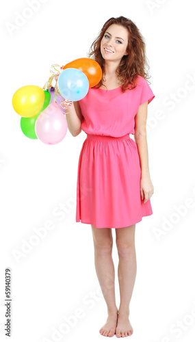 Beautiful young girl in dre...