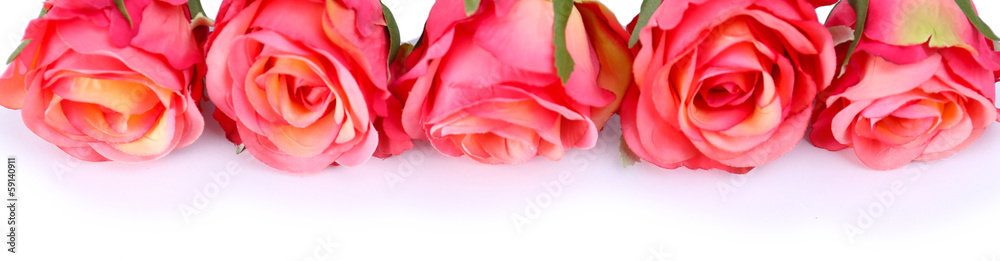 Bouquet of beautiful artificial flowers, isolated on white Bouquet of beautiful artificial flowers, isolated on white