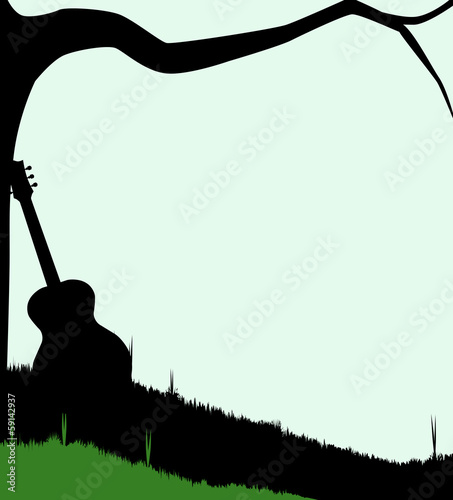 Guitar and Tree