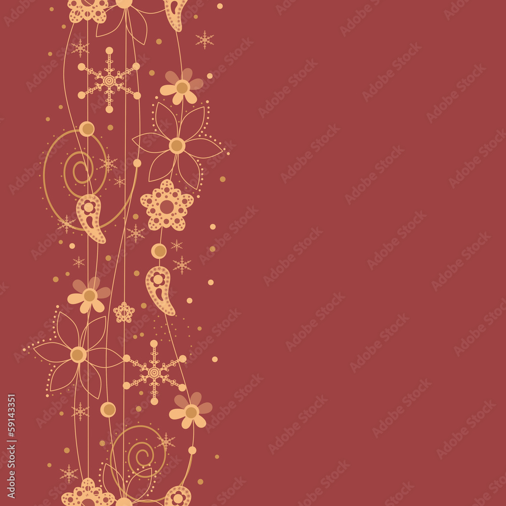 Seamless abstract floral pattern