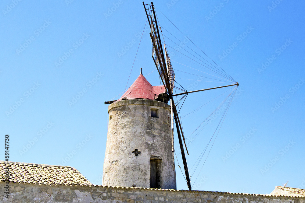 Old mill for the collection of salt - Nubia, Trapani