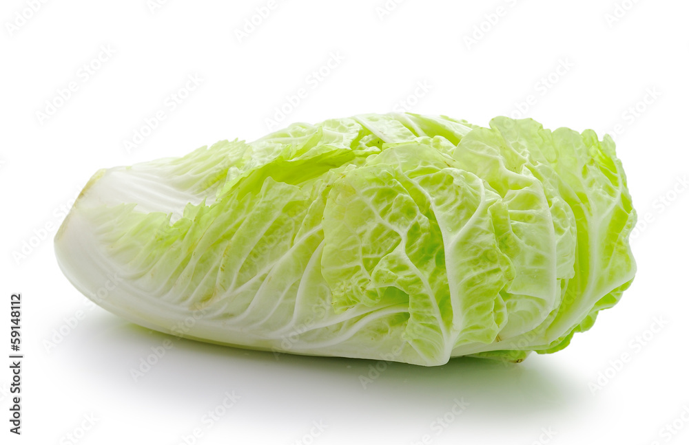 Lettuce heart on a white background Lettuce heart on a white background