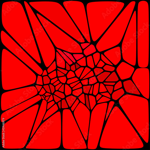 Red abstract background of triangles