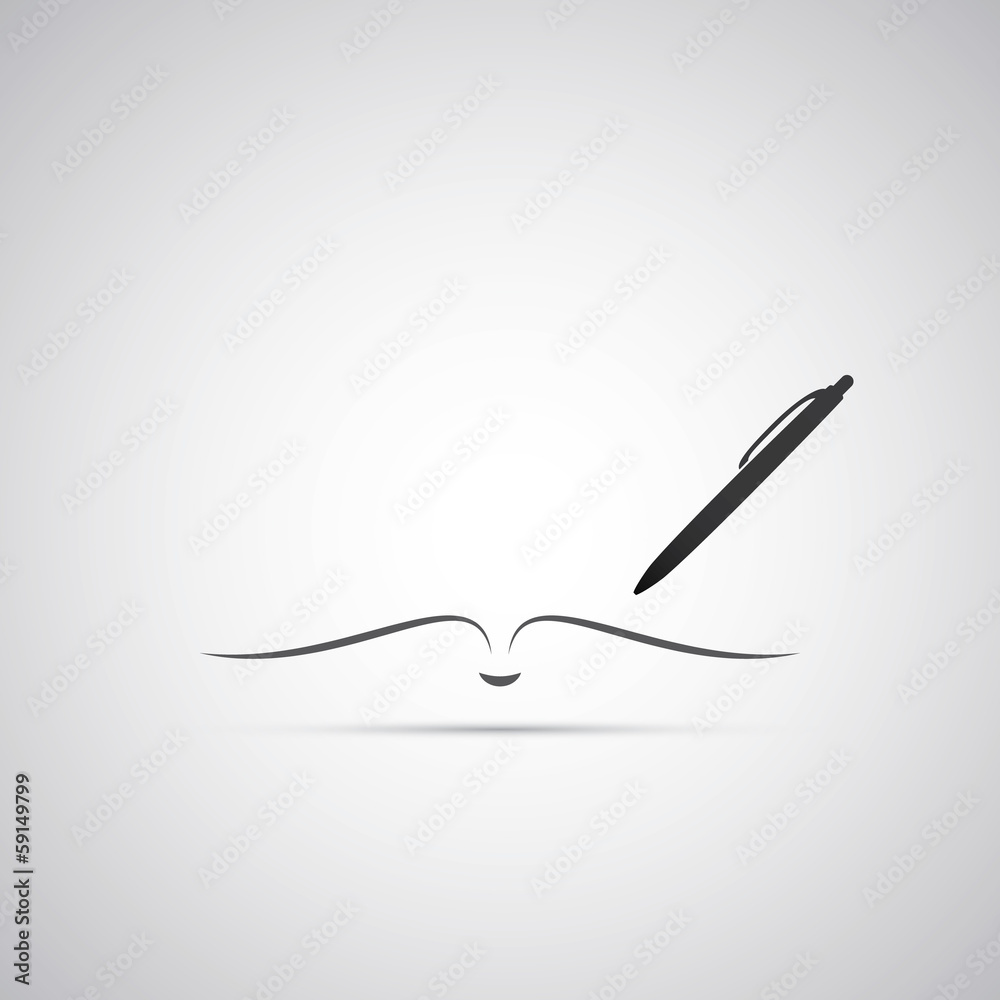 Notebook and Pen Icon Design Notebook and Pen Icon Design