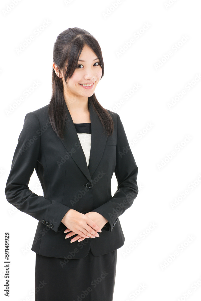 asian businesswoman on white background asian businesswoman on white background