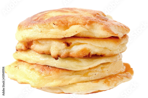 Homemade cheese pancakes