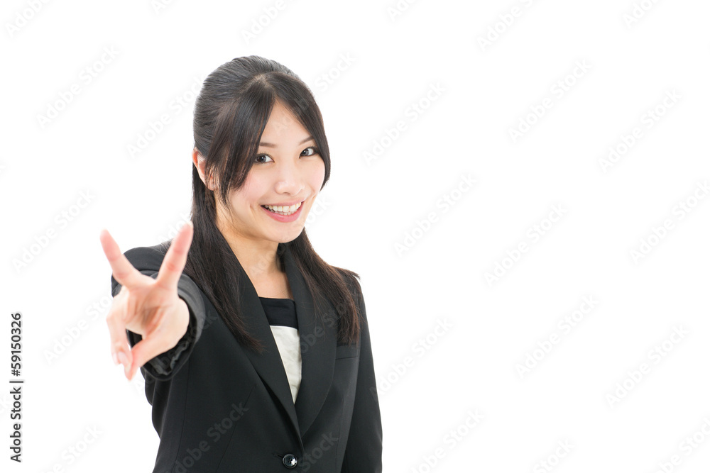 asian businesswoman on white background asian businesswoman on white background