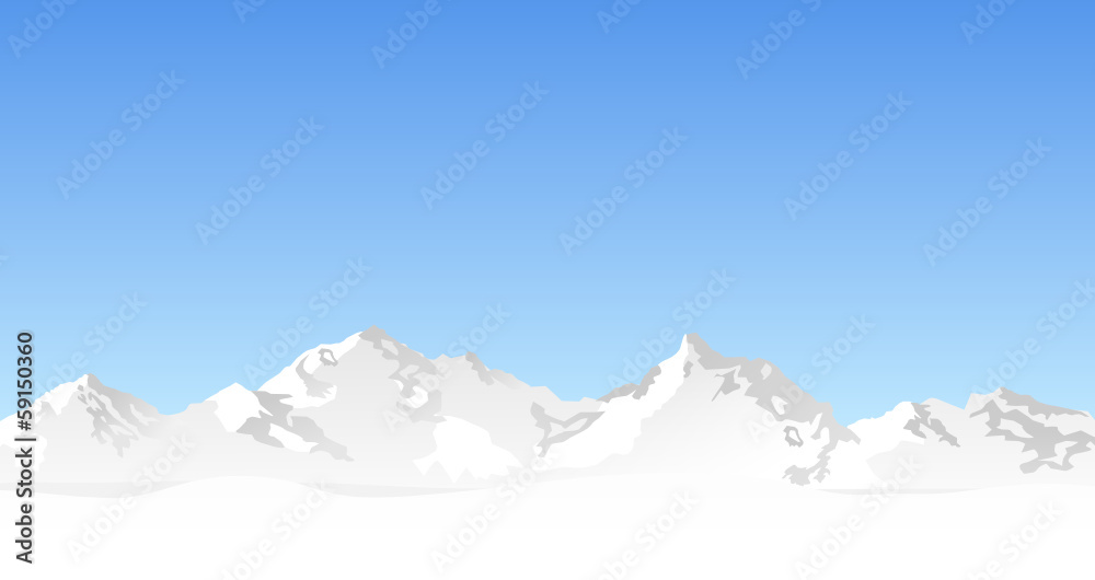Landschaft Berge Winter