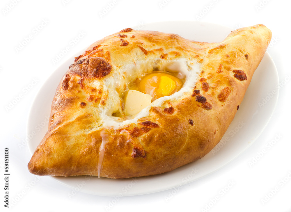 khachapuri Georgian cheese pastry khachapuri Georgian cheese pastry
