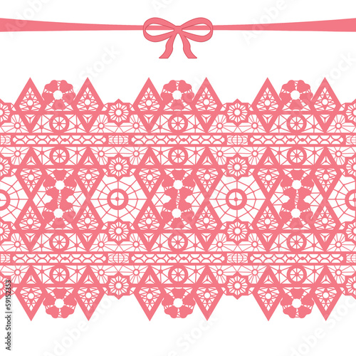 Coral seamless lace