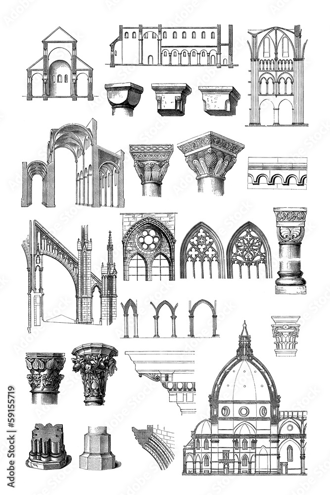 Architecture : Styles (Middle-Ages - Renaissance)