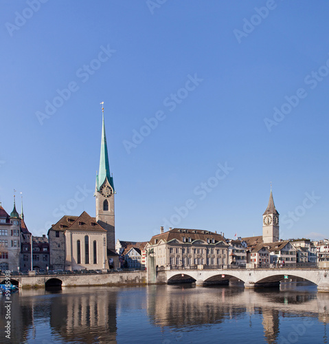 Zurich, Lady Minster and St. Peter Church