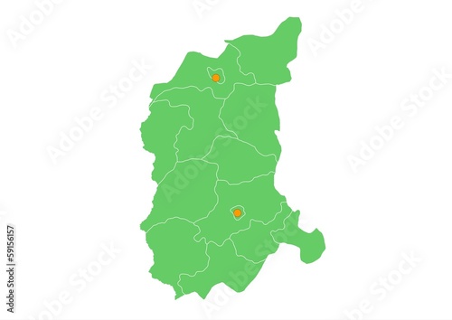 Administracyjna mapa województwa 