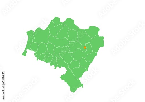 Administracyjna mapa województwa  #59156158