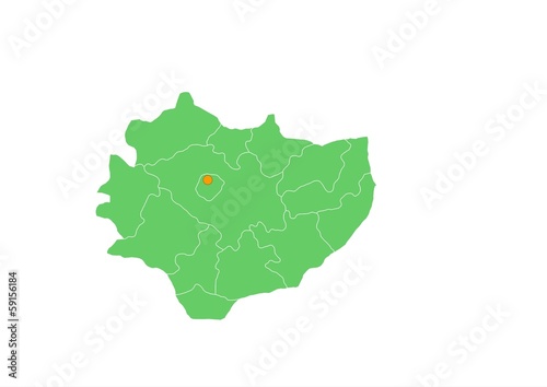 Administracyjna mapa województwa 