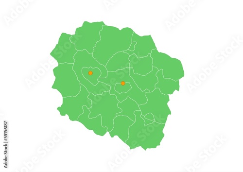 Administracyjna mapa województwa #59156187