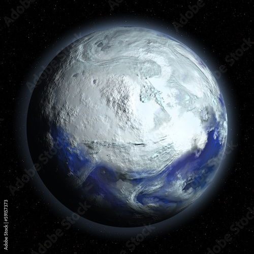 Planet Earth in Glacial Period photo