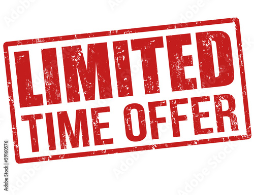 Limited Time Offer stamp