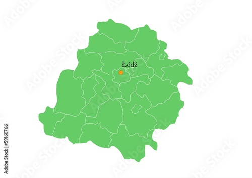 Administracyjna mapa województwa  #59160766