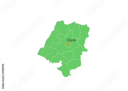 Administracyjna mapa województwa  #59160781