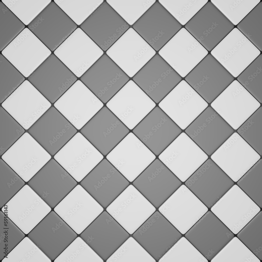 Gray and white mosaic Gray and white mosaic