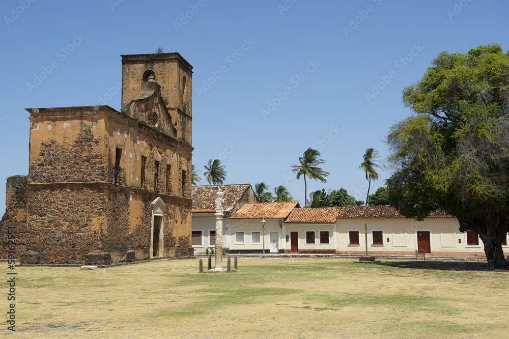 Fototapeta premium Slave Pillory at Sao Matias Church Alcantara Brazil