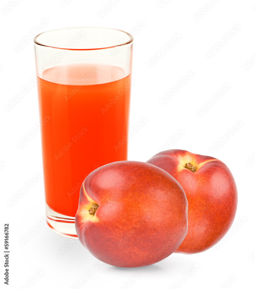 Plum juice on white background Plum juice on white background