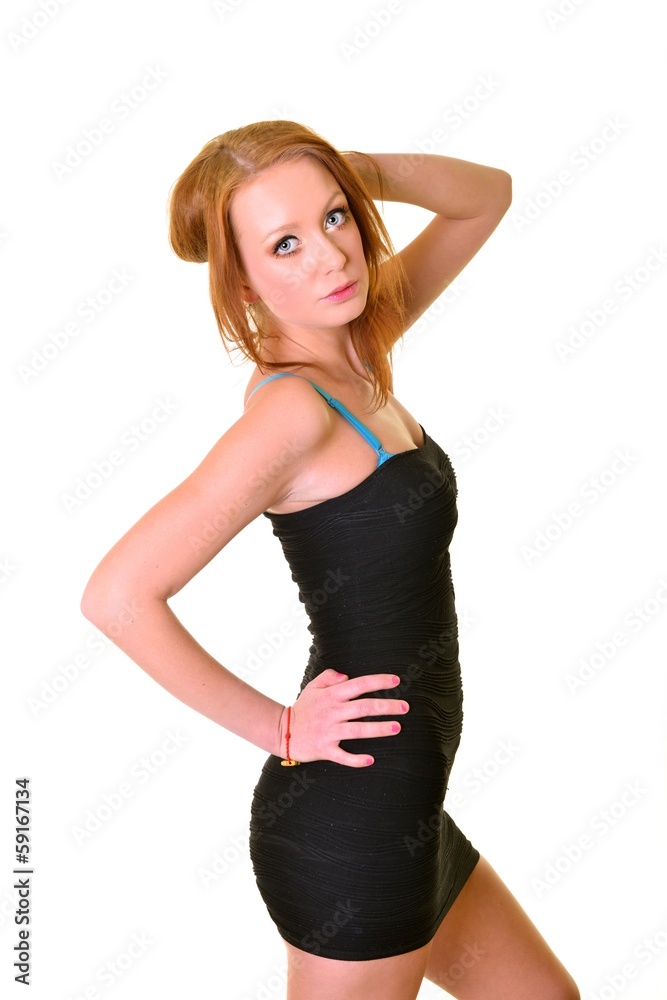 Beautiful young woman. Isolated over white background. Beautiful young woman. Isolated over white background.