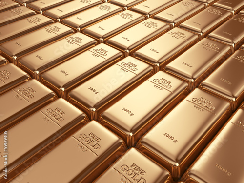 Gold bars. Concept of banki...