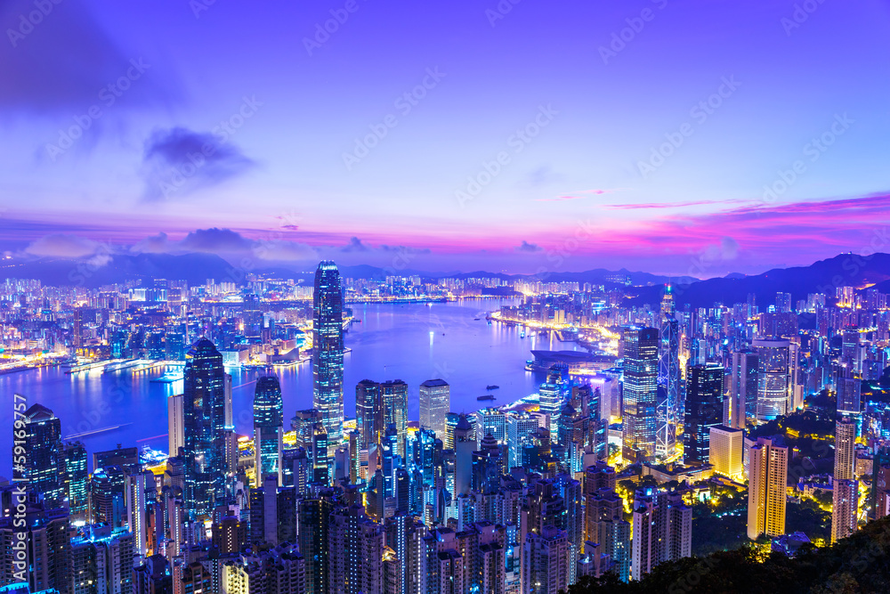 Obraz premium Hong Kong morning