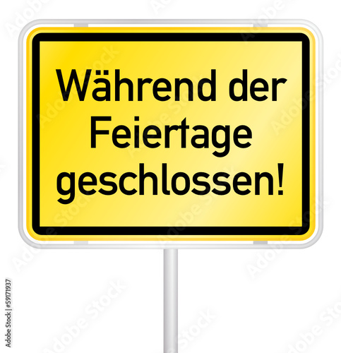 Während der Feiertage geschlossen