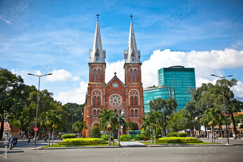 Notre-Dame Cathedral in Ho Chi Minh City  Vietnam.