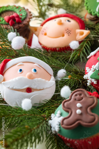 decorative Christmas mini dessert © luckybusiness