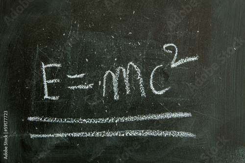 Naklejka Tablica e=mc2