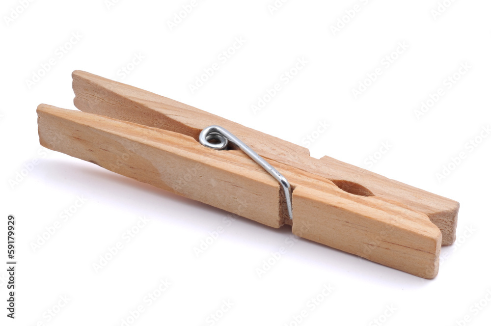 Wooden clothespins