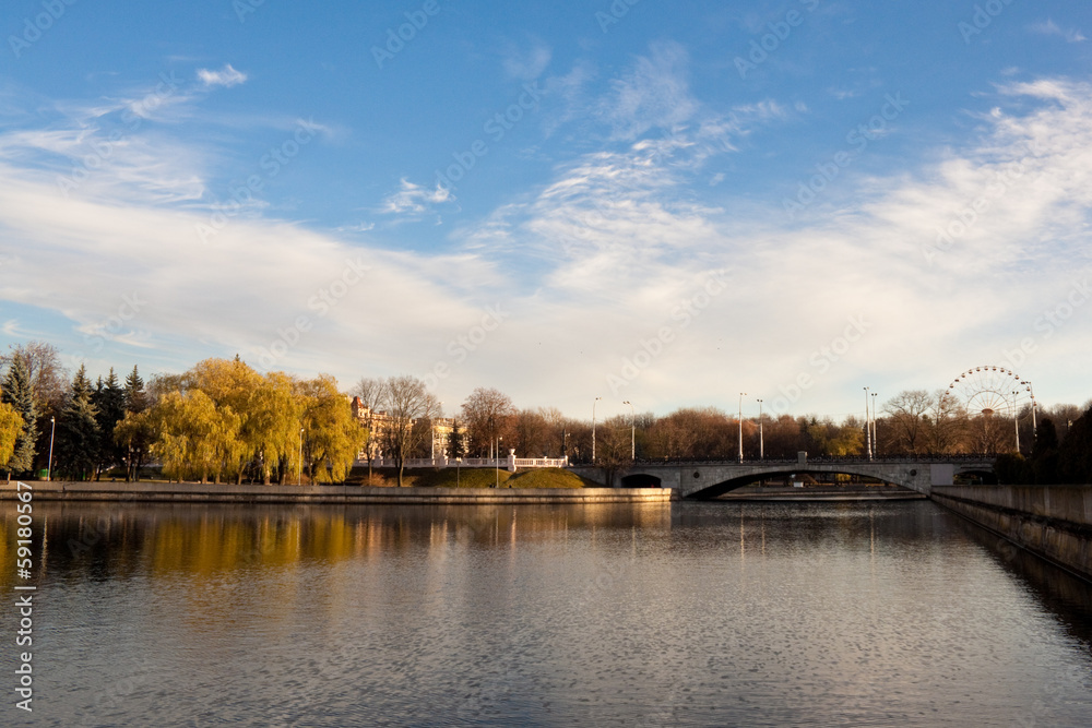 Bridge over Svisloch river in Minsk