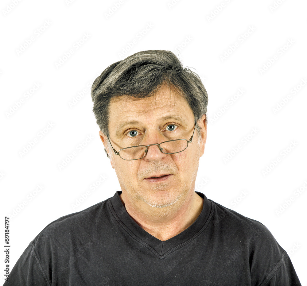 portrait of man in sorrow