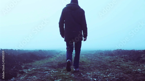 Man in the fog