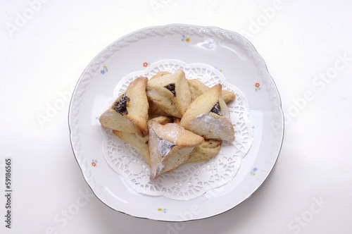 Hamantaschen cookies for Jewish festival of Purim