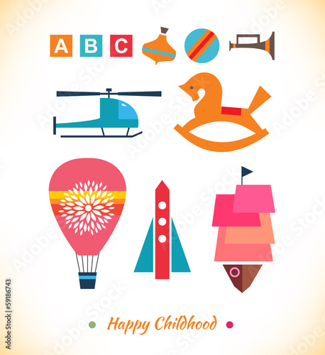 Happy childhood collection  Set with toys