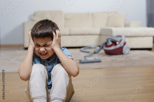 A child not willing do a homework