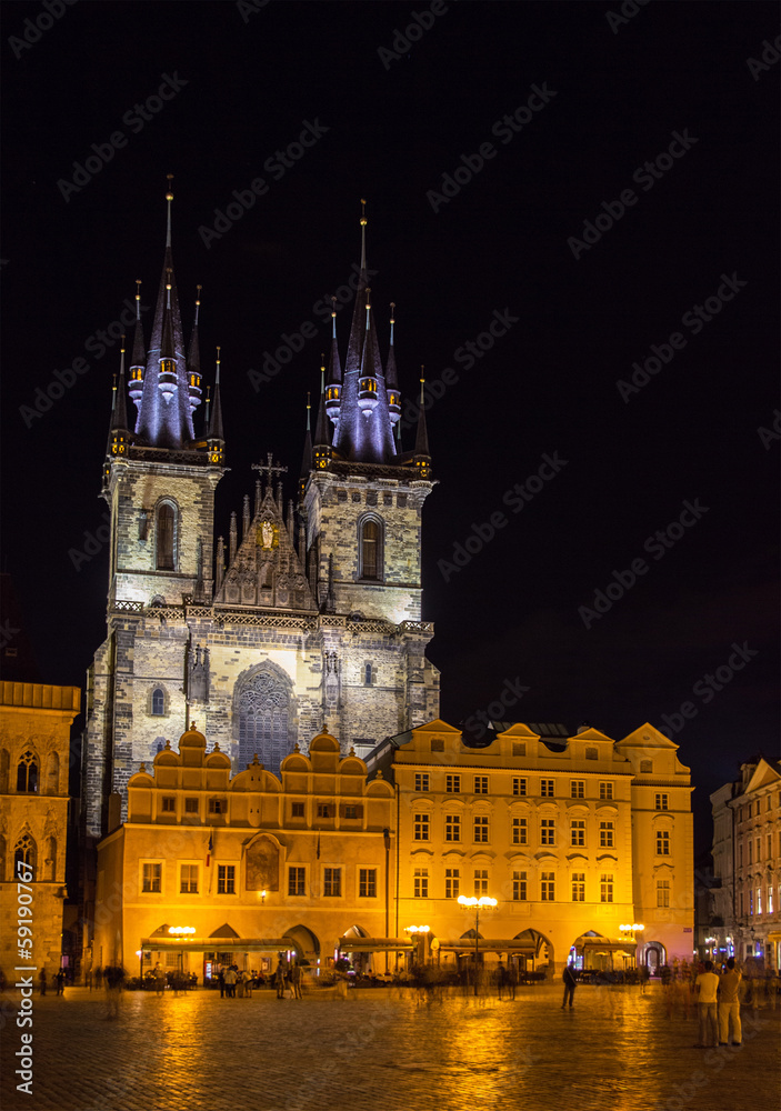 Church of Our Lady before Tyn in Prague - Czech Republic