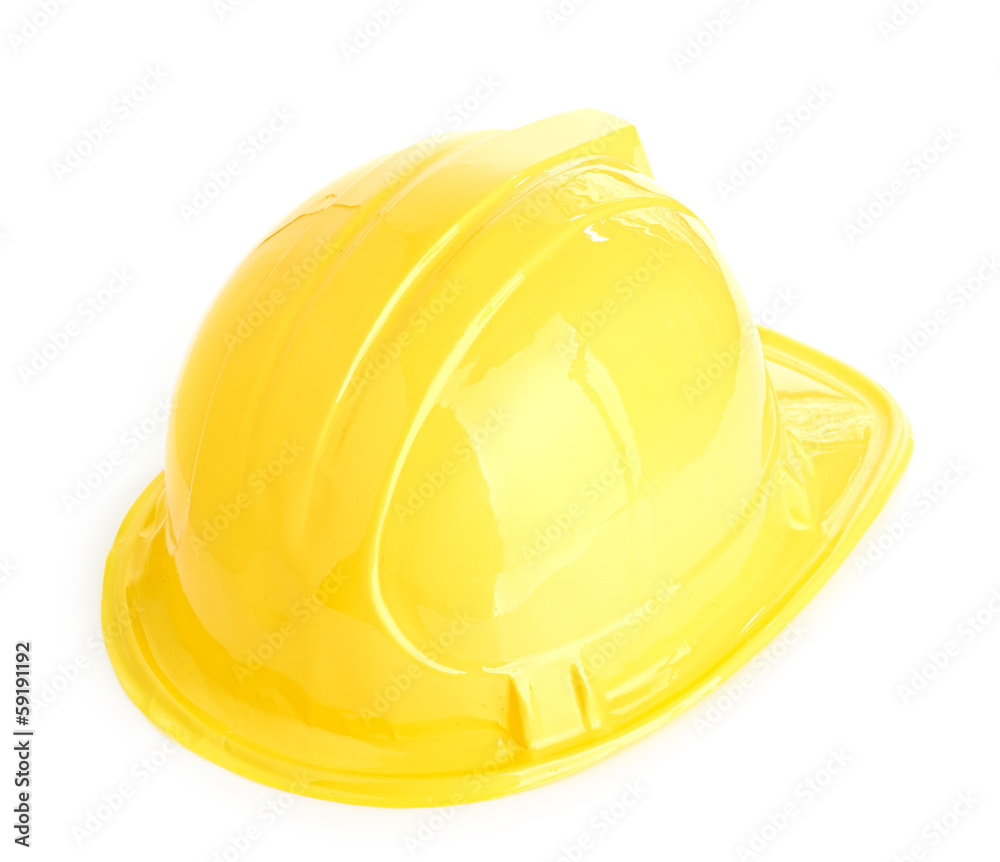 Fototapeta premium Isolated yellow helmet
