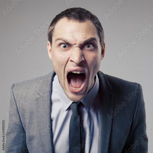 Angry Businessman Screaming © yuriyzhuravov