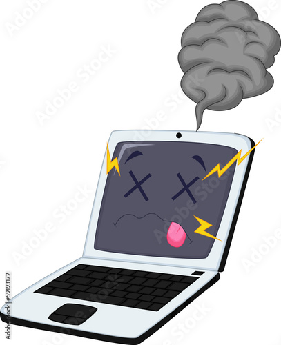 Broken laptop