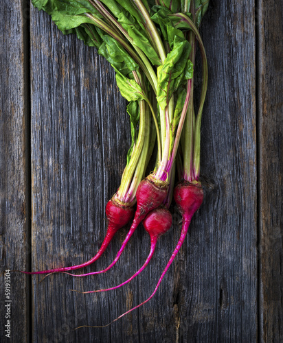 Raw Organic Miniature Red Candy Stripe Beets